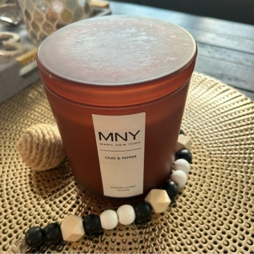 ✨NWT Marc New York MNY 3 wick candle 🕯️- OUD & Pepper 🌶️